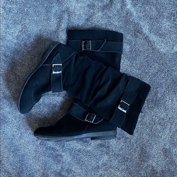 Rialto Black Knee-High Boots - Picture 2 of 10